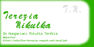 terezia mikulka business card