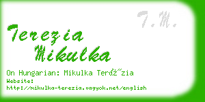 terezia mikulka business card